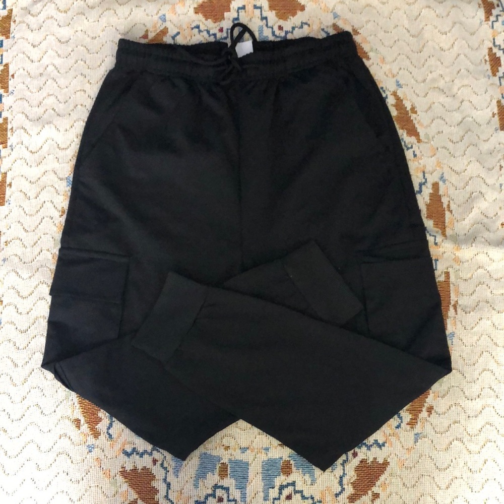 Black Joggers with Elastic Waistband and Modern Silhouette